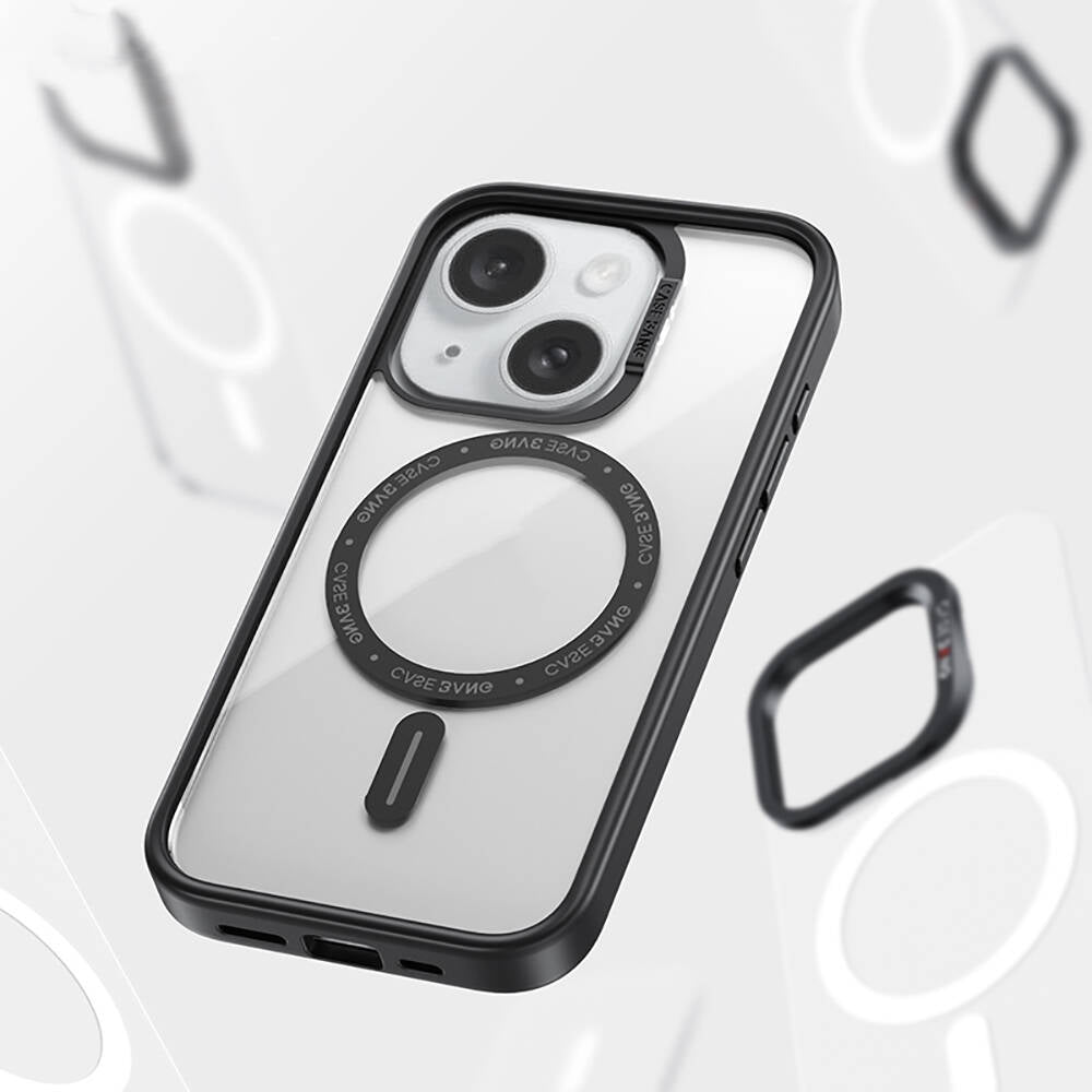 iPhone 15 Plus Kılıf M-safe Şarj Özellikli Casebang Body Frame Kapak
