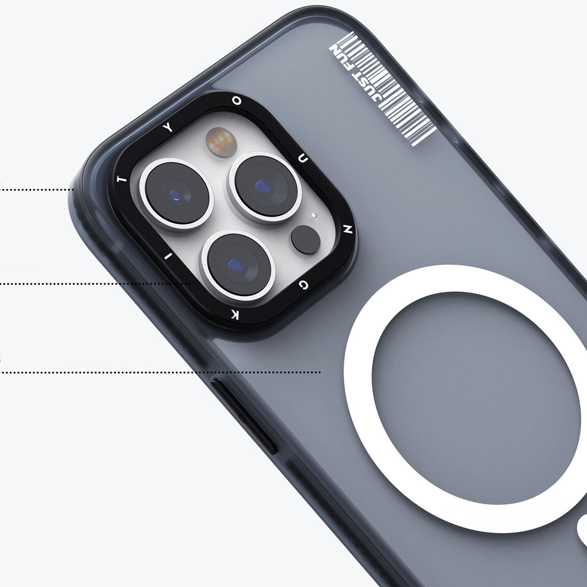 iPhone 15 Plus Kılıf M-safe Şarj Özellikli Youngkit Colored Sand Serisi Kapak