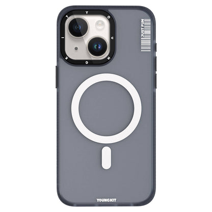iPhone 15 Plus Kılıf M-safe Şarj Özellikli Youngkit Colored Sand Serisi Kapak