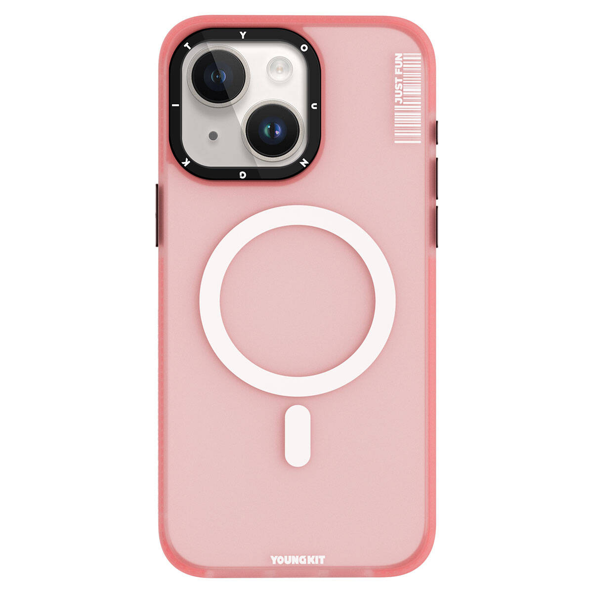 iPhone 15 Plus Kılıf M-safe Şarj Özellikli Youngkit Colored Sand Serisi Kapak