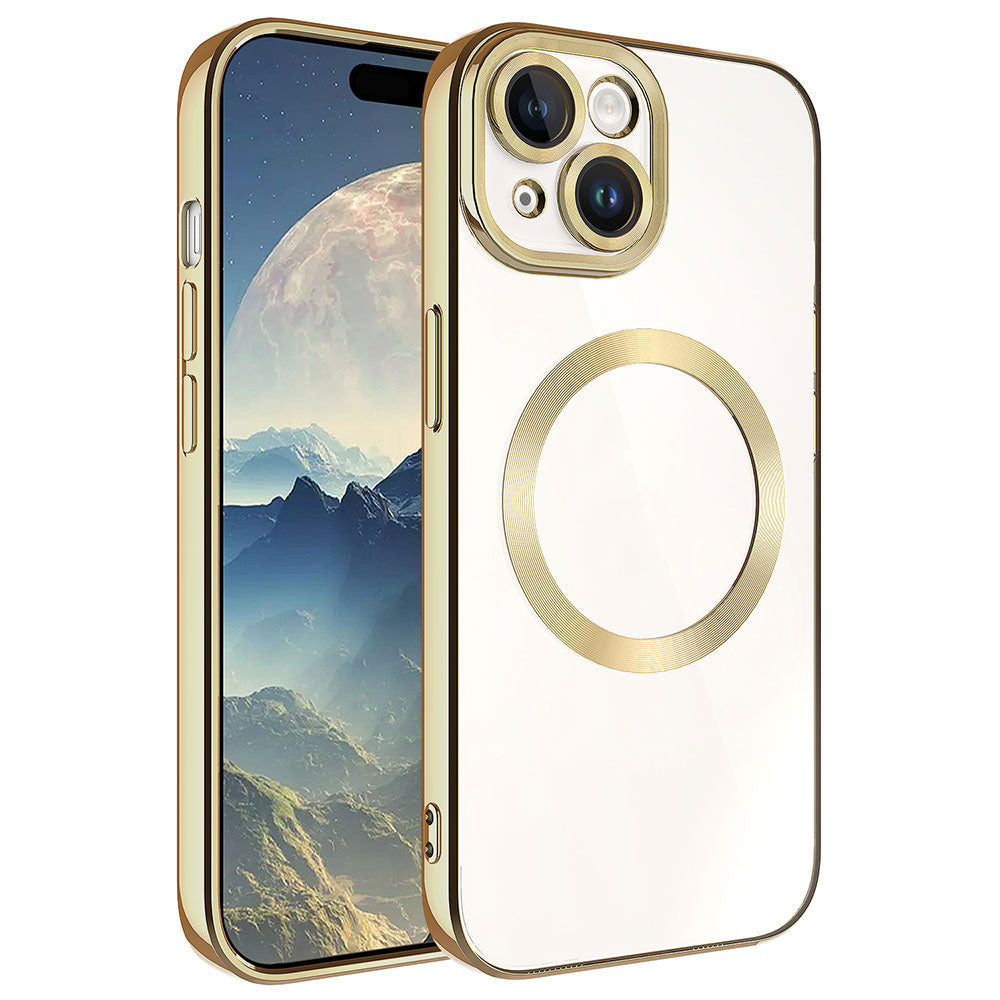 Apple iPhone 15 Plus Kılıf M-safe Wireless Şarj Özellikli Zore Setro Silikon