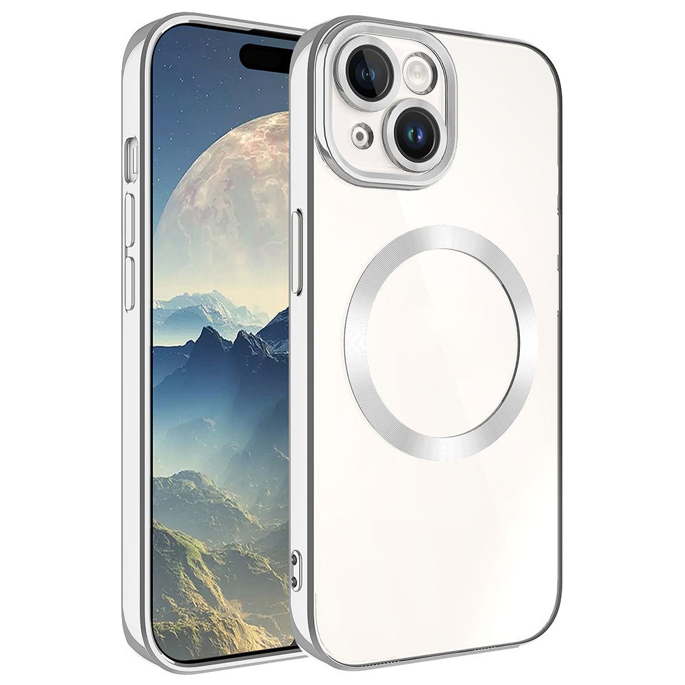 Apple iPhone 15 Plus Kılıf M-safe Wireless Şarj Özellikli Zore Setro Silikon