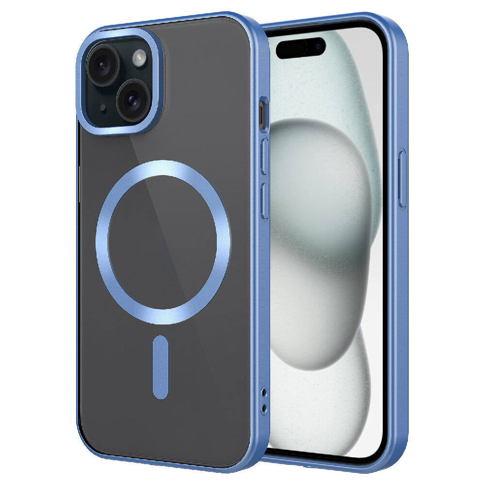 Apple iPhone 15 Plus Kılıf Mat Tasarımlı M-safe Wireless Şarj Özellikli Zore Mat Setro Kapak
