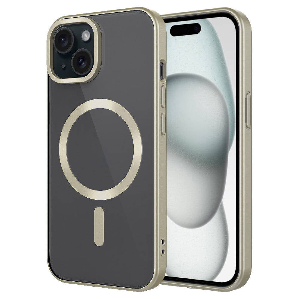 Apple iPhone 15 Plus Kılıf Mat Tasarımlı M-safe Wireless Şarj Özellikli Zore Mat Setro Kapak