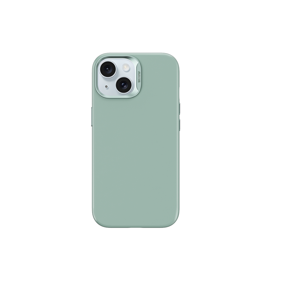 iPhone 15 Plus Kılıf Wiwu SP-019 M-safe Şarj Özellikli Vegan Leather Deri Kapak