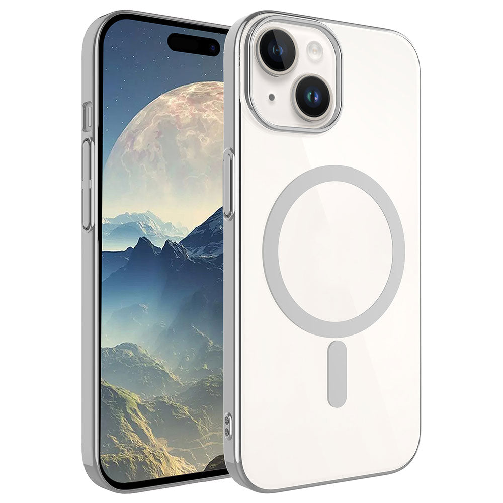 Apple iPhone 15 Plus Kılıf Zore Wireless Şarj Özellikli Pixel M-safe Kapak