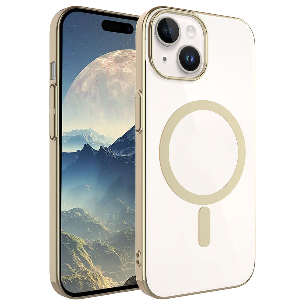 Apple iPhone 15 Plus Kılıf Zore Wireless Şarj Özellikli Pixel M-safe Kapak