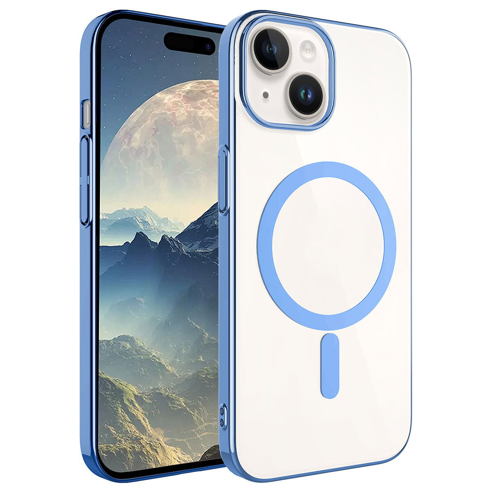 Apple iPhone 15 Plus Kılıf Zore Wireless Şarj Özellikli Pixel M-safe Kapak