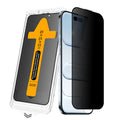 Apple iPhone 15 Plus Zore 2.5D Oliv Privacy Temperli Cam Ekran Koruyucu + Kolay Uygulama Aparatı