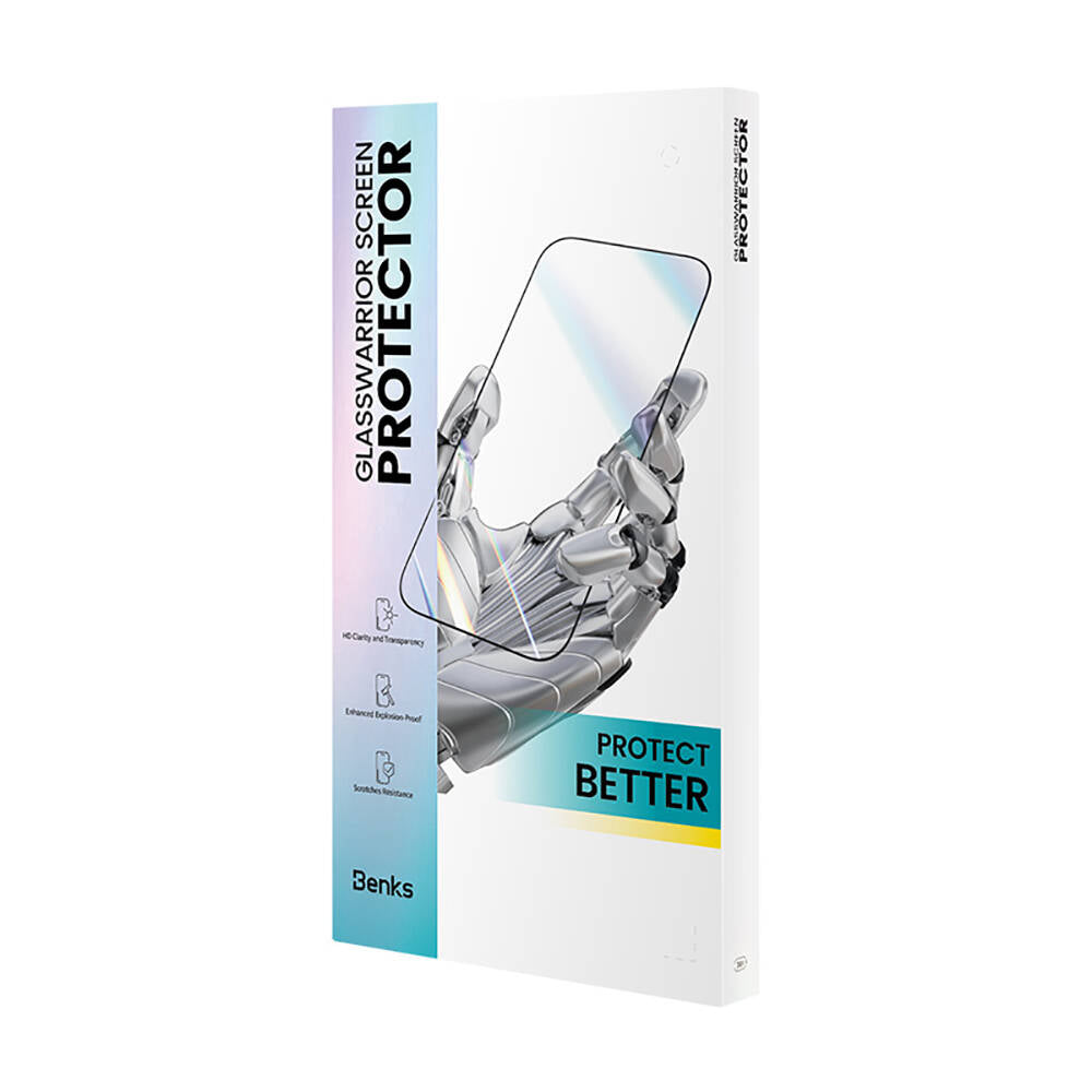 iPhone 15 Pro Benks Glass Warrior HD Cam Ekran Koruyucu + Kolay Uygulama Aparatlı