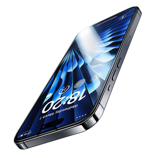 iPhone 15 Pro Benks Glass Warrior Safir Coating Ekran Koruyucu + Kolay Uygulama Aparatlı