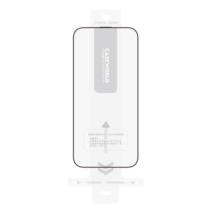iPhone 15 Pro CaseWorld Armor Serisi Eyesafe Teknolojili 0.15mm 3D Temperli Cam Ekran Koruyucu + Uygulama Aparatlı