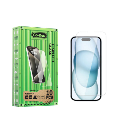 iPhone 15 Pro Go Des Parmak İzi Bırakmayan 9H Oleofobik Bom Glass Ekran Koruyucu