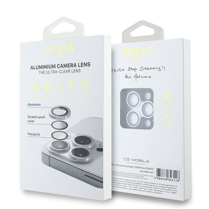 iPhone 15 Pro Guess Orjinal Lisanslı Metal Kamera Lens Koruyucu