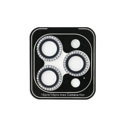 Apple iPhone 15 Pro Guess Orjinal Lisanslı Rhinestone Taşlı Lens Koruyucu