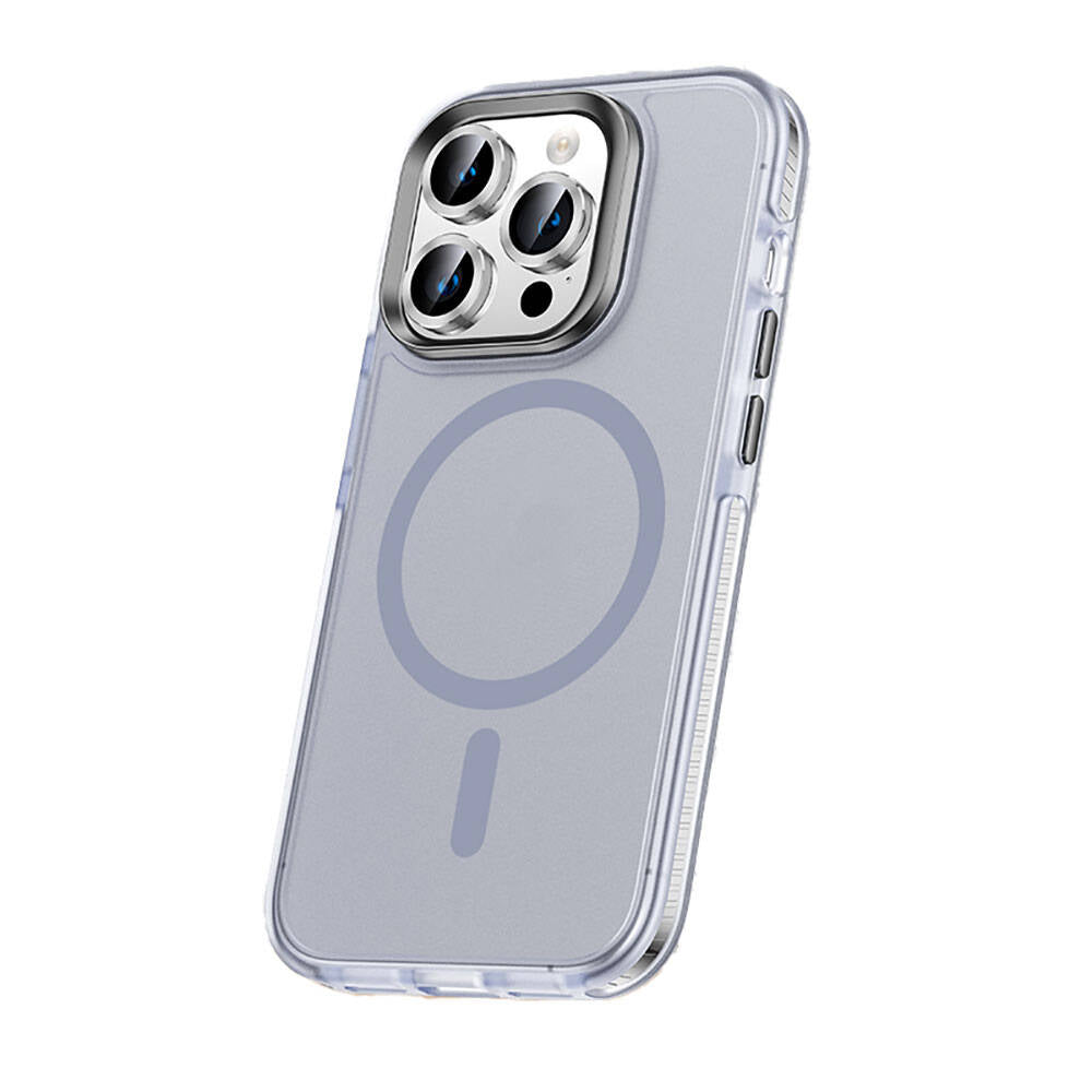 Apple iPhone 15 Pro Kılıf Airbagli M-safe Wireless Şarj Özellikli Lens Koruyuculu Zore Klaptika Kapak