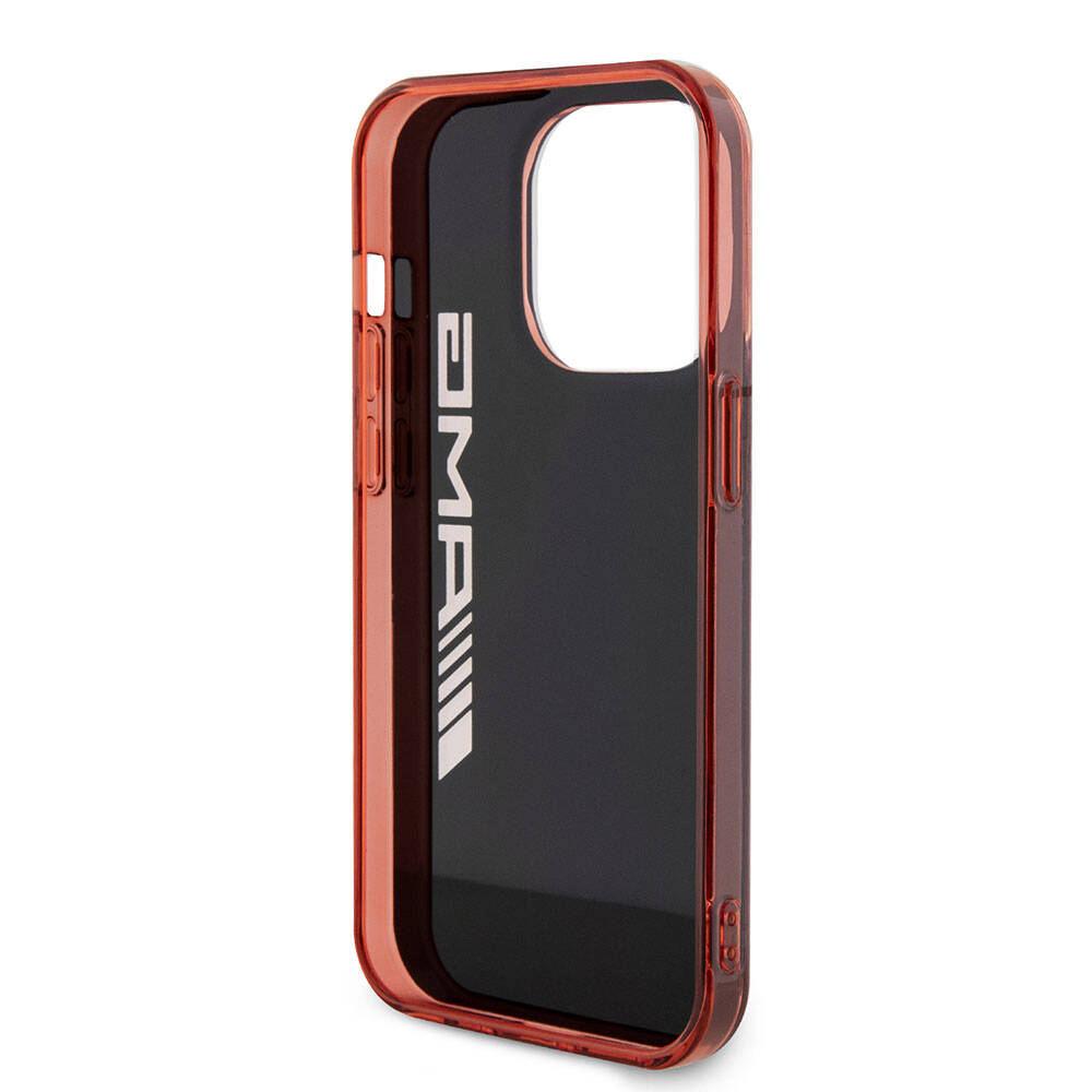 iPhone 15 Pro Kılıf AMG Orjinal Lisanslı Çift Katmanlı Şeffaf Büyük Logo Kapak