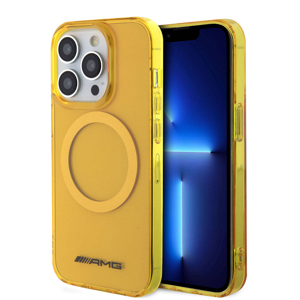 iPhone 15 Pro Kılıf AMG Orjinal Lisanslı M-safe Şarj Özellikli Transparan Kapak