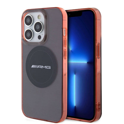 iPhone 15 Pro Kılıf AMG Orjinal Lisanslı M-safe Şarj Özellikli Transparan Timeless Kapak