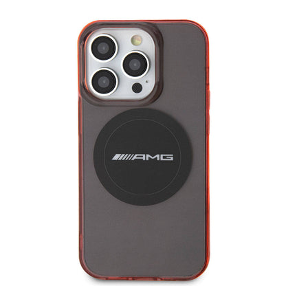 iPhone 15 Pro Kılıf AMG Orjinal Lisanslı M-safe Şarj Özellikli Transparan Timeless Kapak