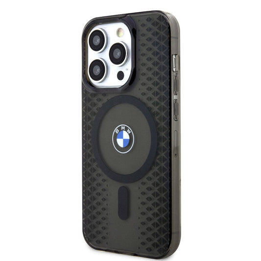 iPhone 15 Pro Kılıf BMW M-safe Şarj Özellikli Transparan IML Signature Orjinal Lisanslı Kapak