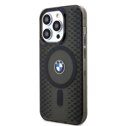 iPhone 15 Pro Kılıf BMW M-safe Şarj Özellikli Transparan IML Signature Orjinal Lisanslı Kapak
