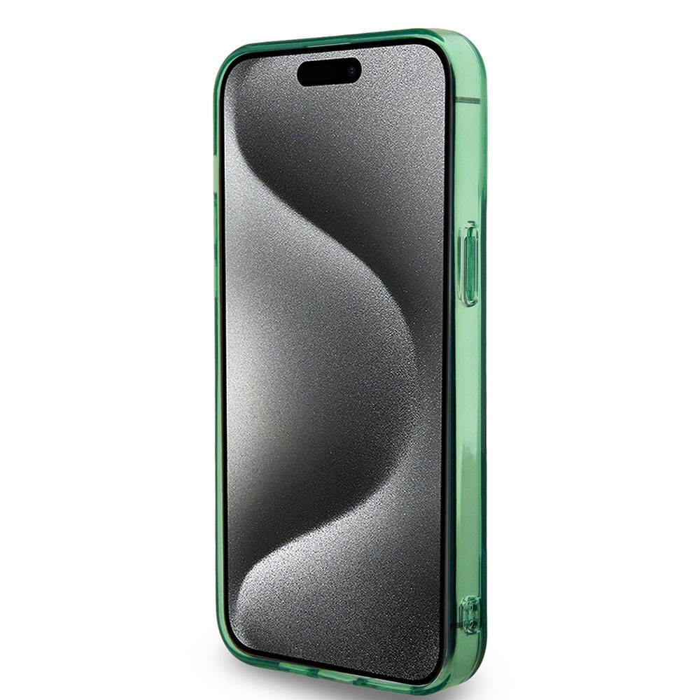 iPhone 15 Pro Kılıf BMW M-safe Şarj Özellikli Transparan Tricolor Stripes Orjinal Lisanslı Kapak