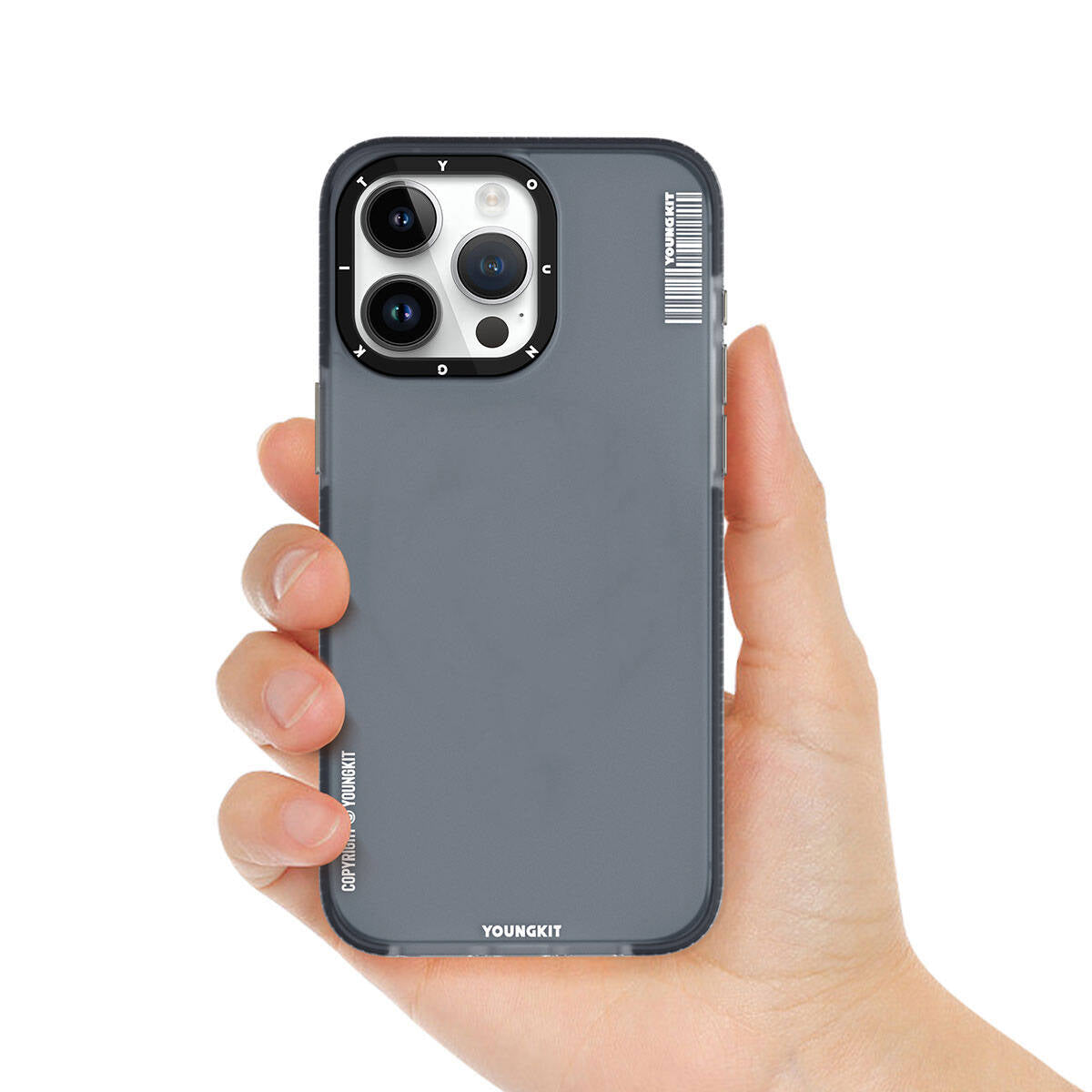 iPhone 15 Pro Kılıf Buzlu Mat Tasarım Youngkit Colored Sand Serisi Kapak