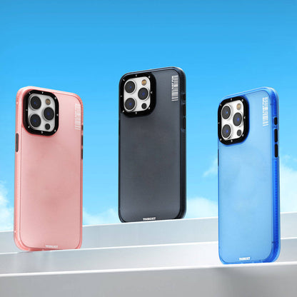 iPhone 15 Pro Kılıf Buzlu Mat Tasarım Youngkit Colored Sand Serisi Kapak