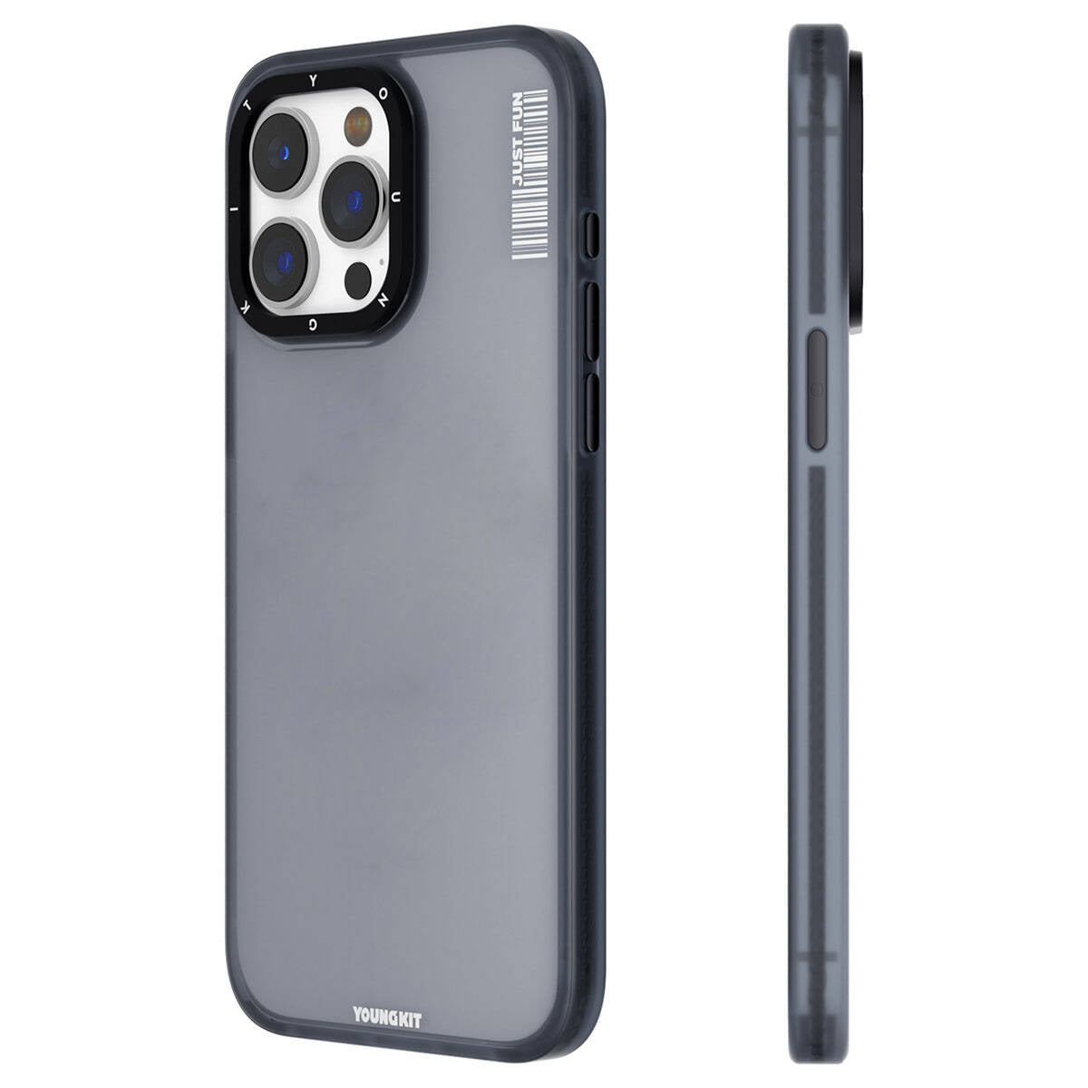 iPhone 15 Pro Kılıf Buzlu Mat Tasarım Youngkit Colored Sand Serisi Kapak