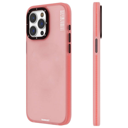 iPhone 15 Pro Kılıf Buzlu Mat Tasarım Youngkit Colored Sand Serisi Kapak
