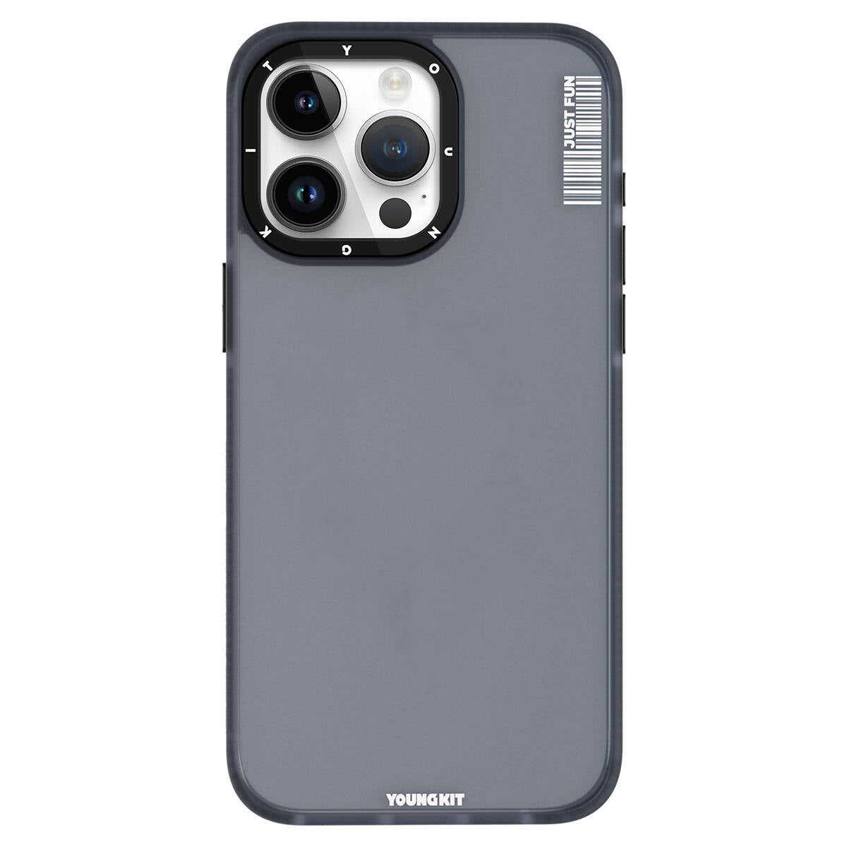 iPhone 15 Pro Kılıf Buzlu Mat Tasarım Youngkit Colored Sand Serisi Kapak