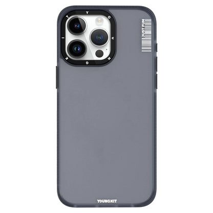 iPhone 15 Pro Kılıf Buzlu Mat Tasarım Youngkit Colored Sand Serisi Kapak