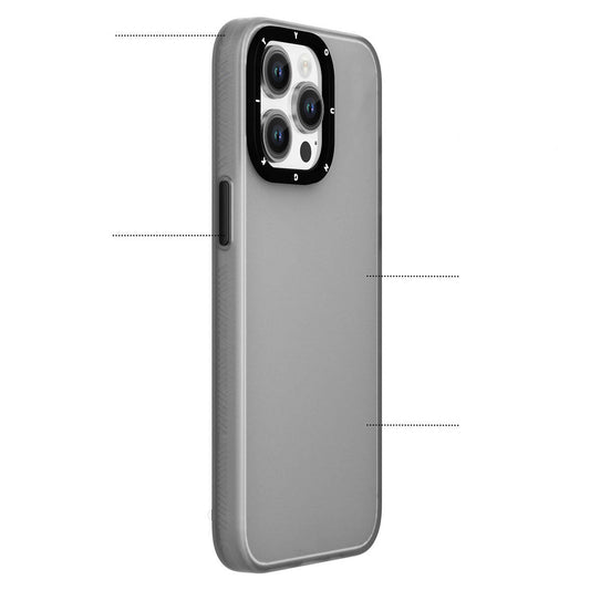 iPhone 15 Pro Kılıf Buzlu Mat Tasarım Youngkit Hidden Sand Serisi Kapak