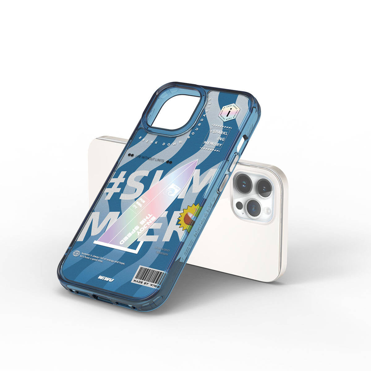 iPhone 15 Pro Kılıf Çift Katman Desenli Wiwu Summer Serisi Kapak