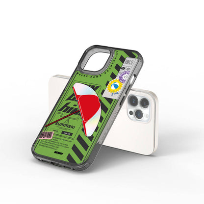 iPhone 15 Pro Kılıf Çift Katman Desenli Wiwu Summer Serisi Kapak