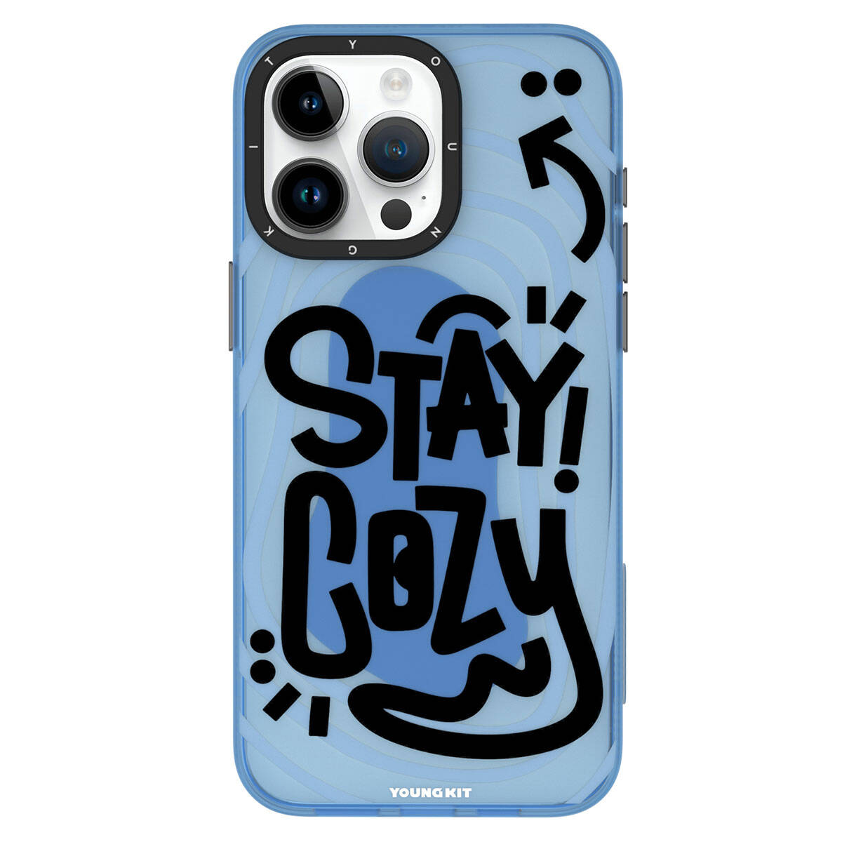 iPhone 15 Pro Kılıf Desenli Youngkit Happy Hearth Serisi Kapak