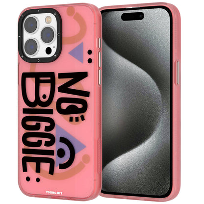 iPhone 15 Pro Kılıf Desenli Youngkit Happy Hearth Serisi Kapak