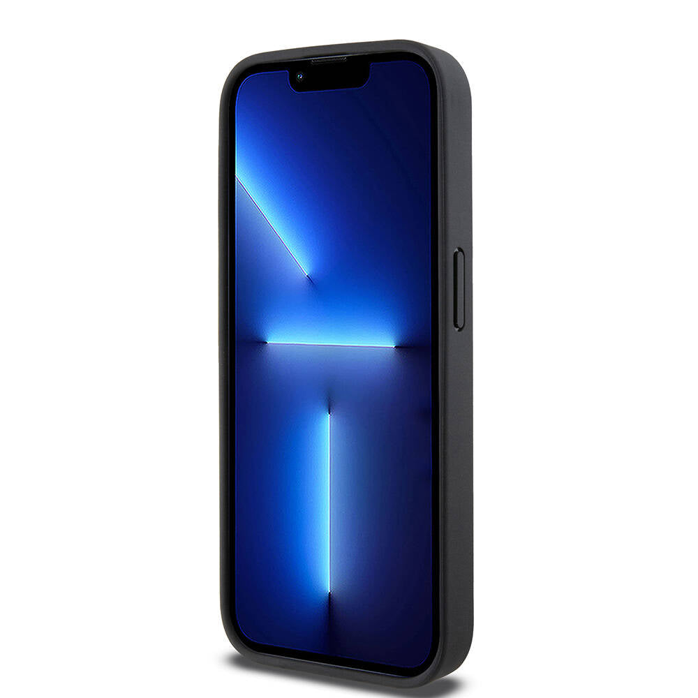 iPhone 15 Pro Kılıf DKNY Orjinal Lisanslı M-safe Şarj Özellikli 3D Yazılı Repeat Pattern Kapak