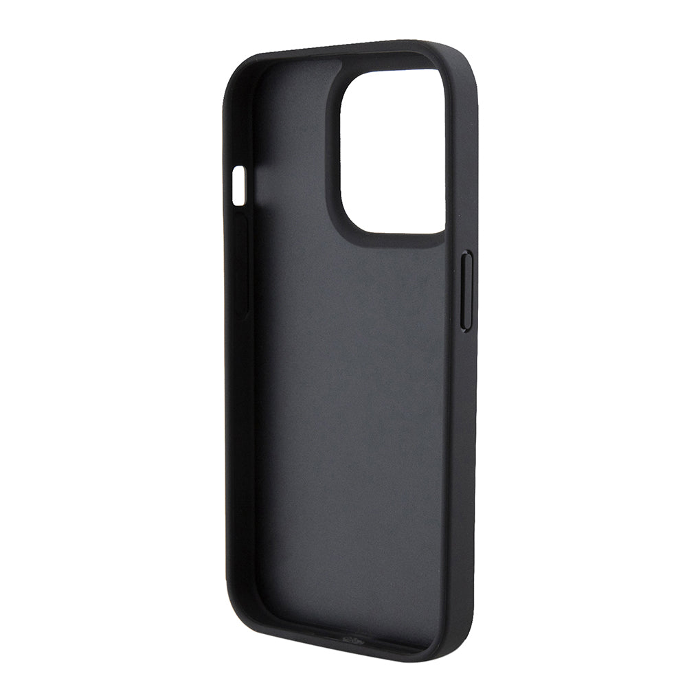 iPhone 15 Pro Kılıf Ferrari Orjinal Lisanslı Deri Dikişli Arka Yüzey Metal Logo Tasarımlı Kapak