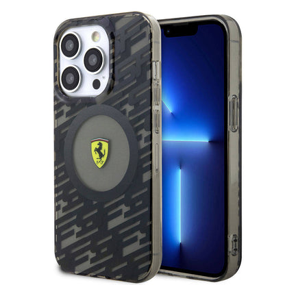 iPhone 15 Pro Kılıf Ferrari Orjinal Lisanslı M-safe Şarj Özellikli Multi SF Kapak