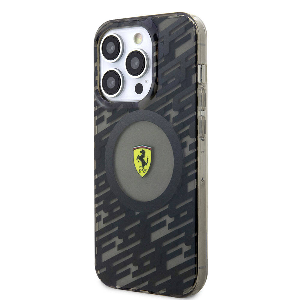 iPhone 15 Pro Kılıf Ferrari Orjinal Lisanslı M-safe Şarj Özellikli Multi SF Kapak