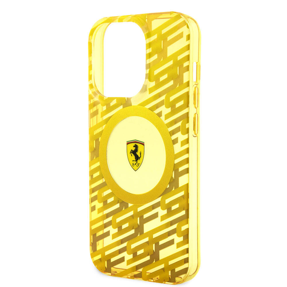 iPhone 15 Pro Kılıf Ferrari Orjinal Lisanslı M-safe Şarj Özellikli Multi SF Kapak