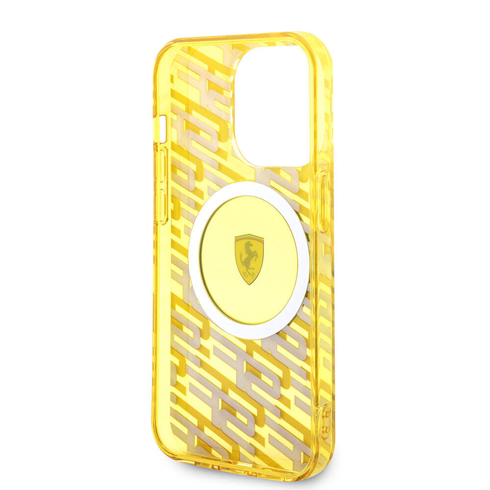 iPhone 15 Pro Kılıf Ferrari Orjinal Lisanslı M-safe Şarj Özellikli Multi SF Kapak