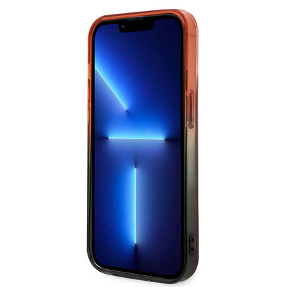 iPhone 15 Pro Kılıf Ferrari Orjinal Lisanslı Transparan SF Yazılı Kenarları Renk Geçişli Kapak
