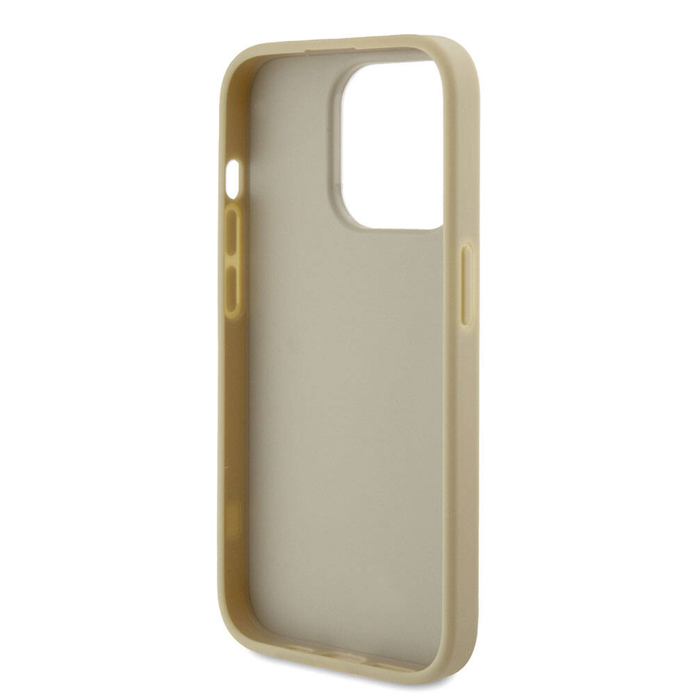 iPhone 15 Pro Kılıf Guess Orjinal Lisanslı 4G Büyük Metal Logolu Glitter Kapak
