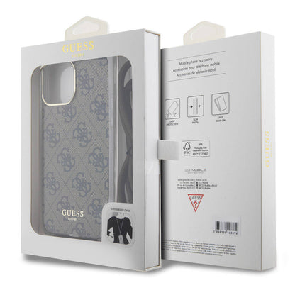 iPhone 15 Pro Kılıf Guess Orjinal Lisanslı Çapraz Kordon 4G Desenli Kapak
