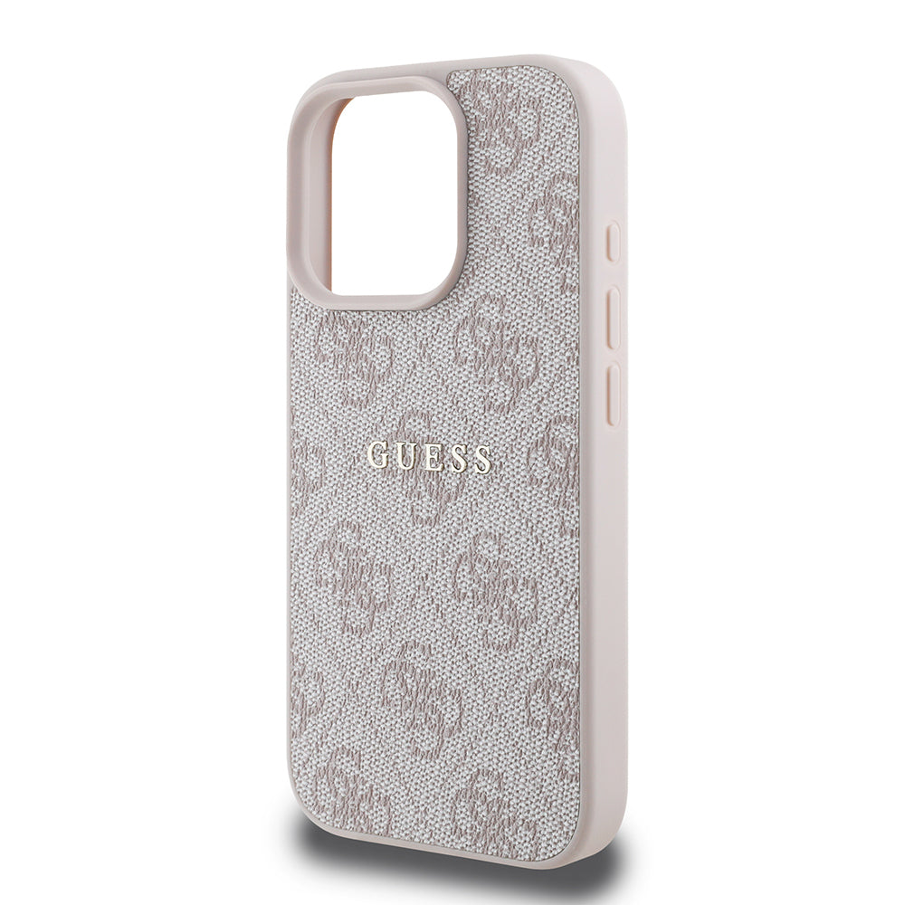 iPhone 15 Pro Kılıf Guess Orjinal Lisanslı M-safe Şarj Özellikli 4G Desen Yazı Logolu Kapak