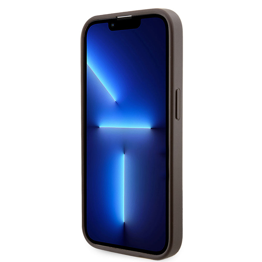 iPhone 15 Pro Kılıf Guess Orjinal Lisanslı M-safe Şarj Özellikli 4G Şerit Tasarımlı Printed Kapak