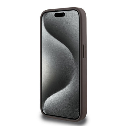 iPhone 15 Pro Kılıf Guess Orjinal Lisanslı M-safe Şarj Özellikli Small 4G Classic Kapak